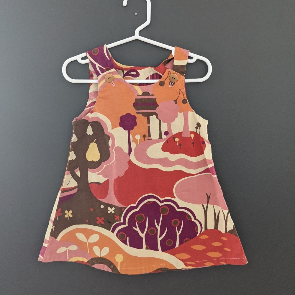 Small Potatoes tree print sleeveless dress - Picture 1 of 3
